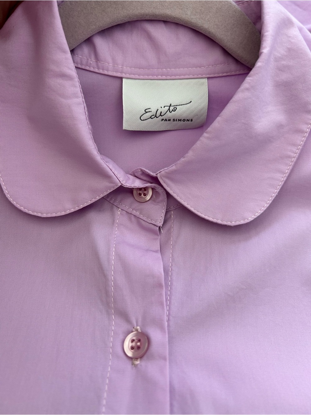 Edito By Simons BELTED TIERED Maxi SHIRTDRESS in Lavender - Picture 10 of 12